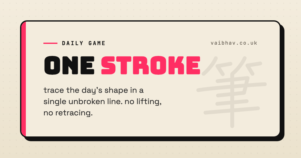 I built a daily puzzle game with no backend — the puzzle is generated from the date in your browse